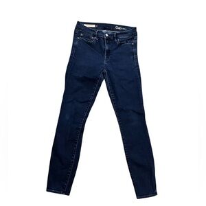 Gap Resolution True Skinny Jeans Dark Wash Indigo 28 Regular
